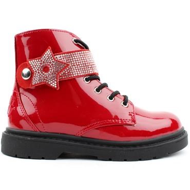 Girls red ankle discount boots